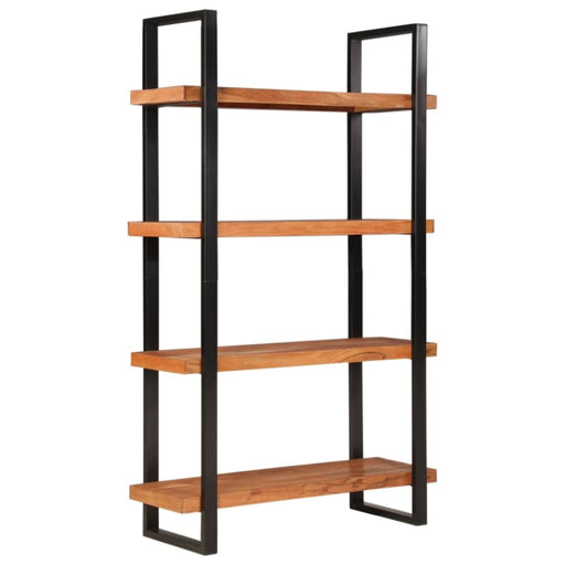 Bookcase 4-tier 110x40x180 Cm Solid Wood Acacia And Iron