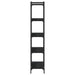 Bookcase 5-tier Black 80x30x154 Cm Engineered Wood Ntilii