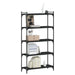 Bookcase 5-tier Black 80x30x154 Cm Engineered Wood Ntilii