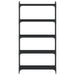 Bookcase 5-tier Black 80x30x154 Cm Engineered Wood Ntilii