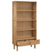 Bookcase Otta With 2 Drawers Brown Solid Wood Pine Tpotbt