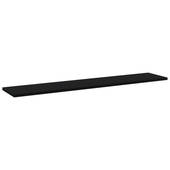 Bookshelf Boards 4 Pcs Black Chipboard Nbptnb