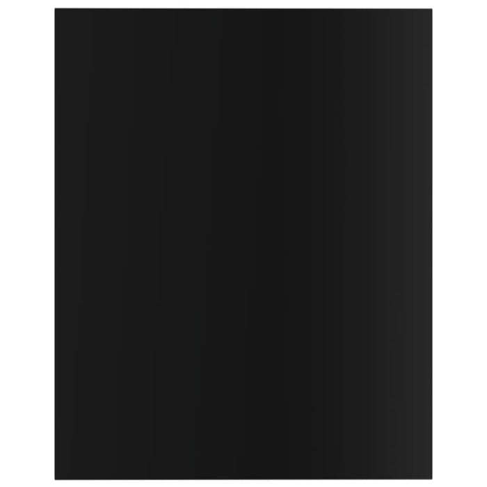 Bookshelf Boards 4 Pcs Glossy Look Black Chipboard Nbpokn