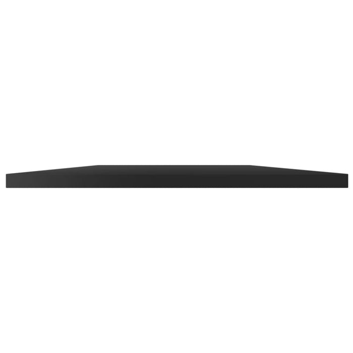 Bookshelf Boards 4 Pcs Glossy Look Black Chipboard Nbptob