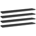 Bookshelf Boards 4 Pcs Glossy Look Black Chipboard Nbpxoa
