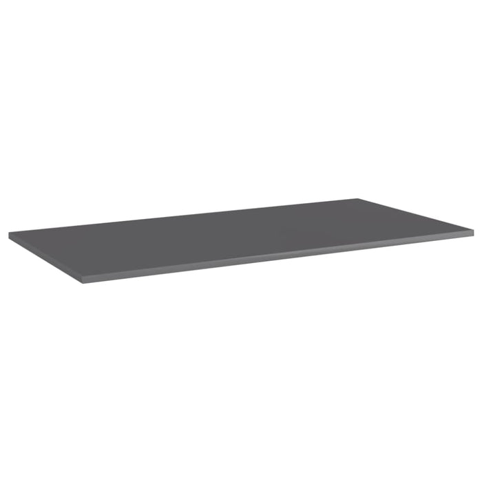 Bookshelf Boards 4 Pcs Glossy Look Grey Chipboard Nbptxn