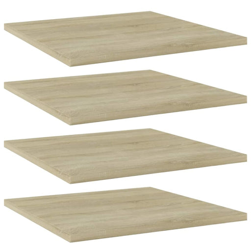 Bookshelf Boards 4 Pcs Sonoma Oak 40x40x1.5 Cm Chipboard