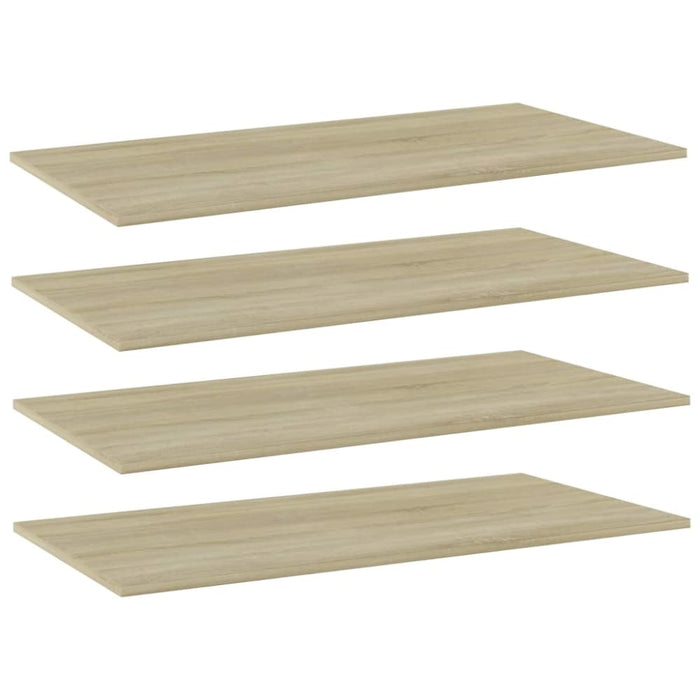 Bookshelf Boards 4 Pcs Sonoma Oak Chipboard Nbptba