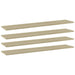 Bookshelf Boards 4 Pcs Sonoma Oak Chipboard Nbptna