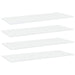 Bookshelf Boards 4 Pcs White Chipboard Nbpaob