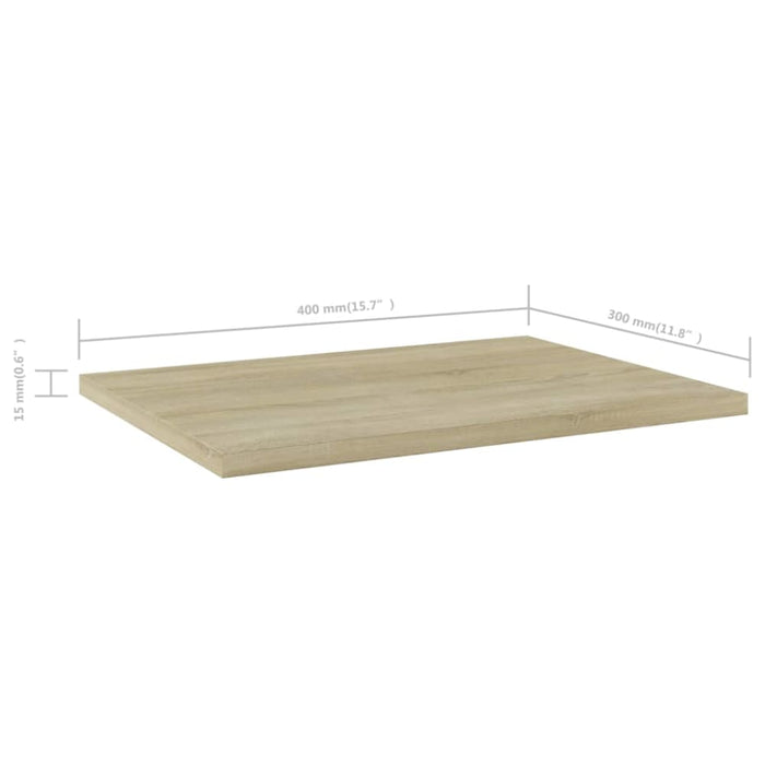 Bookshelf Boards 8 Pcs Sonoma Oak Chipboard Nbpolo