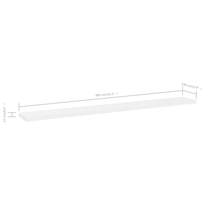Bookshelf Boards 8 Pcs White Chipboard Nbpxnt