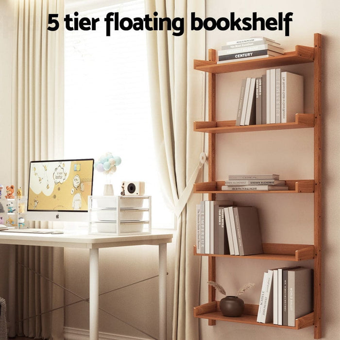 Bookshelf Floating Shelf Capiz Oak