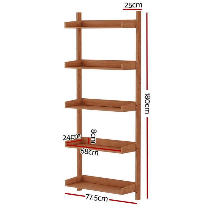 Bookshelf Floating Shelf Capiz Oak