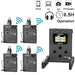 Boomx-u Qua 4 Channels Uhf Wireless Lavalier Microphone