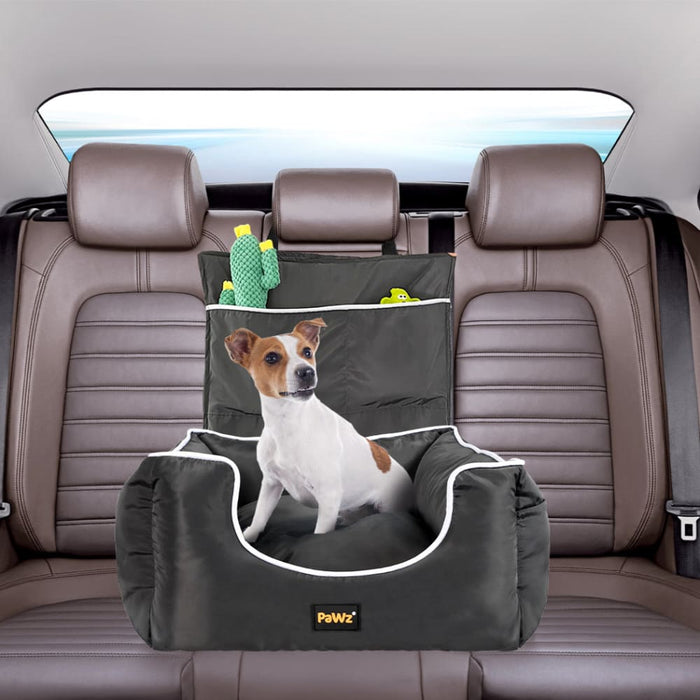 Dog Car Booster Seat Belt Pet Backrest Safe Protector