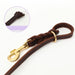 3m Braided Real Leather Dog Leash