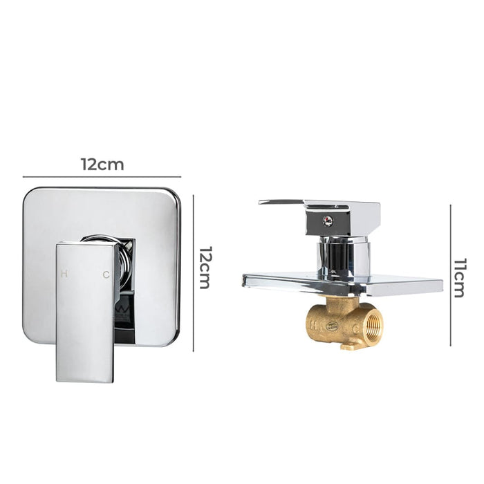 Goslash Picks Brass Shower Mixer Tap Cold Hot Bathroom