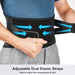 Breathable Adjustable Knitted Lumbar Support Belt For Men