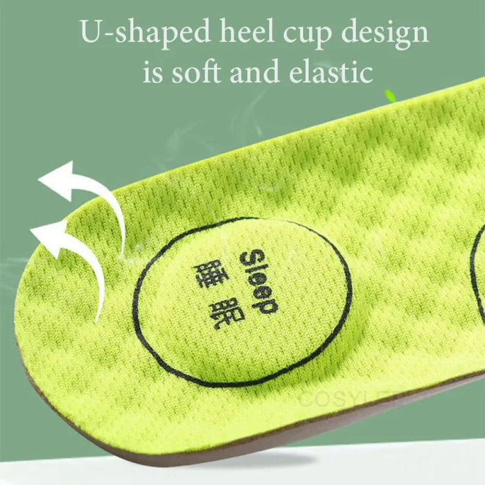 Breathable Foot Acupressure Insoles For Sweat Absorption