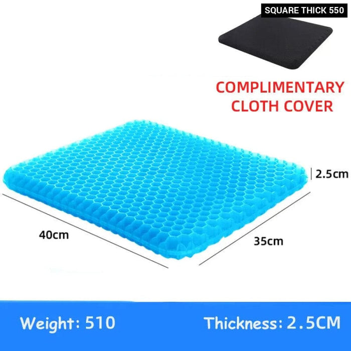 Breathable Gel Seat Cushion For Pain Relief