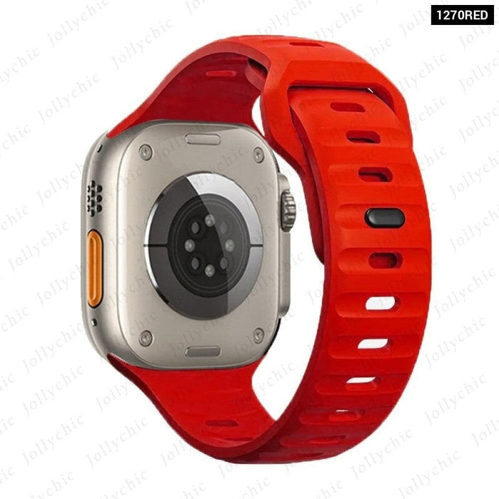 Breathable Silicone Band Strap For Apple Watch