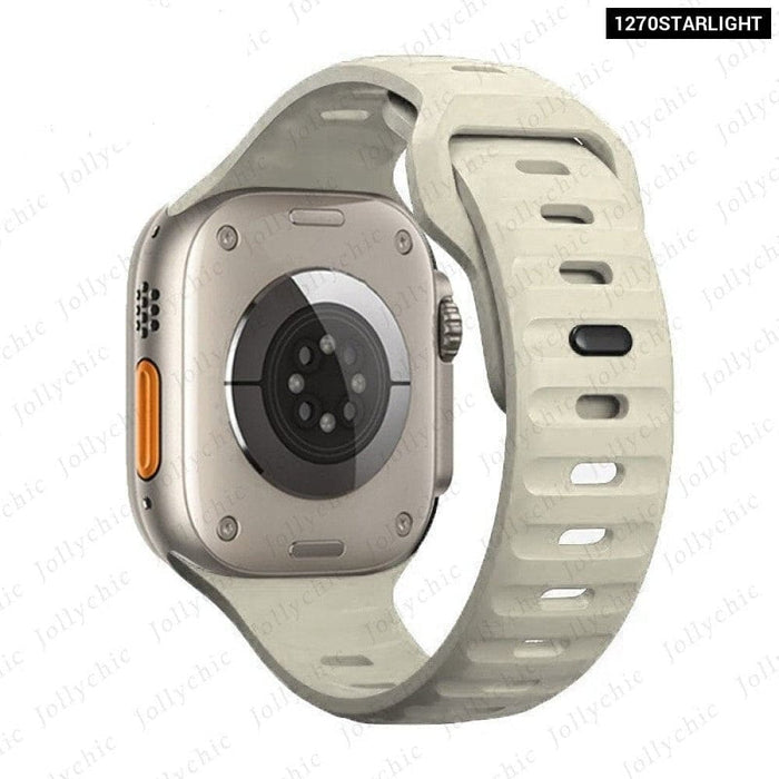 Breathable Silicone Band Strap For Apple Watch