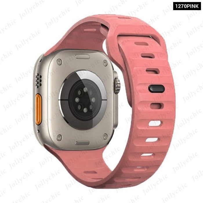 Breathable Silicone Band Strap For Apple Watch