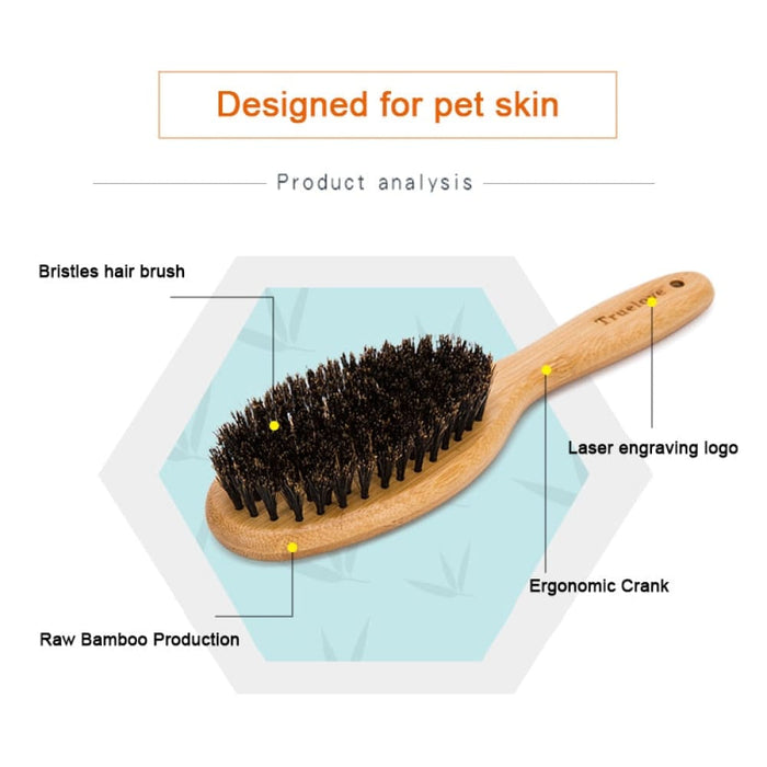 Bristles Bamboo Hair Brush For Pets