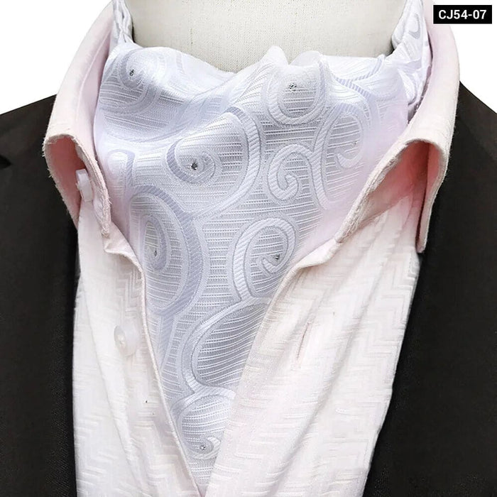 British Gentleman Tie Set Jacquard Paisley Cashew Cravat