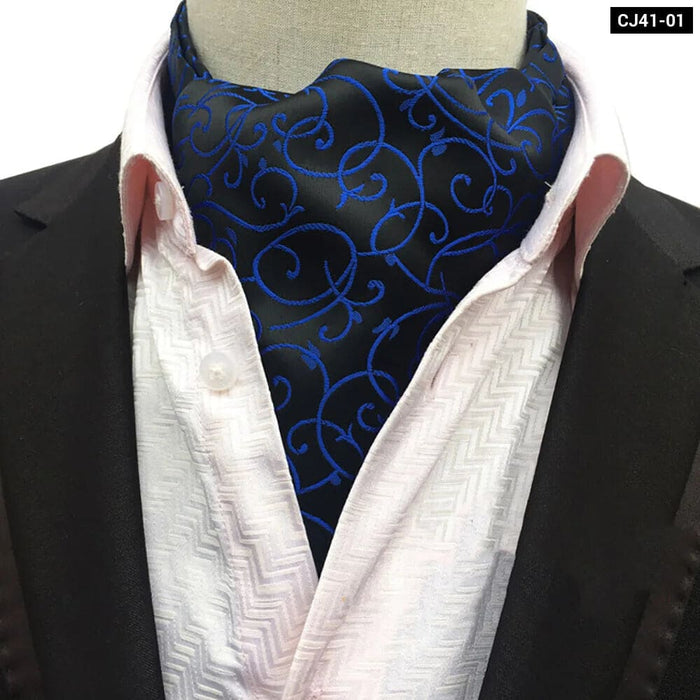 British Gentleman Tie Set Jacquard Paisley Cashew Cravat