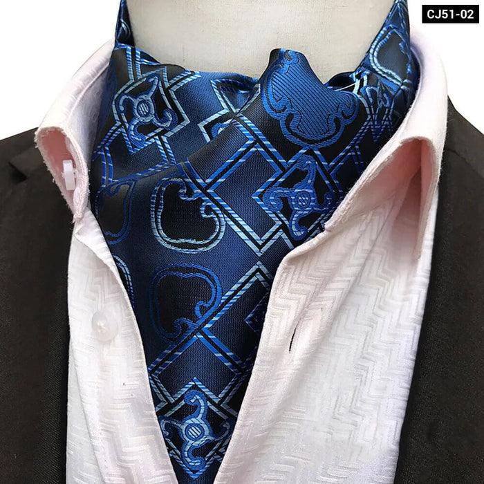 British Gentleman Tie Set Jacquard Paisley Cashew Cravat