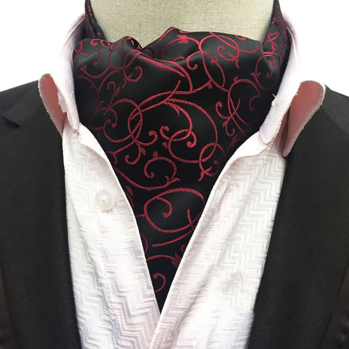 British Gentleman Tie Set Jacquard Paisley Cashew Cravat