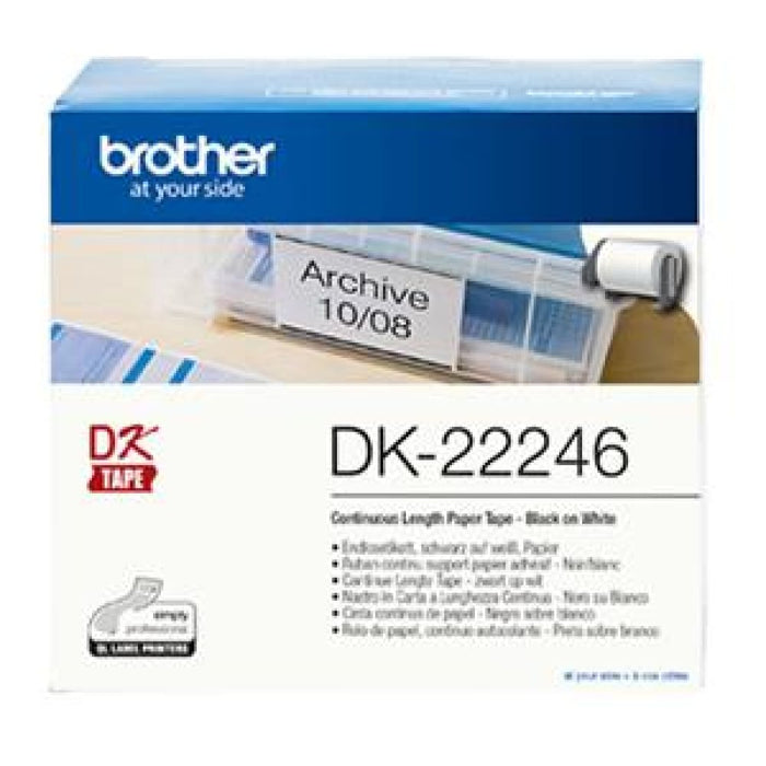 Brother Dk22246 Continuous Paper Label Tape 103mm x 30.48m