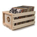 Brown Croc Bluetooth Turntable With Record Crate