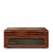 Brown Croc Bluetooth Turntable With Record Crate