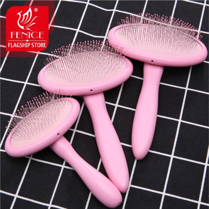 Pet Brush Dog Cat Hair Massage Handle Comb Grooming