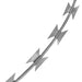 Bto-22 Clipped Concertina Razor Wire Galvanised Steel 150 m