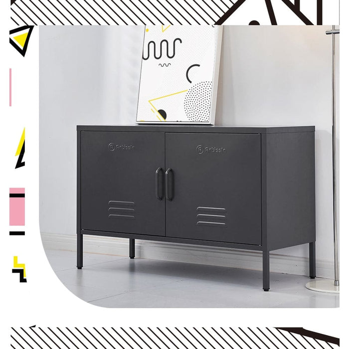 Buffet Sideboard Locker Metal Storage Cabinet - Base