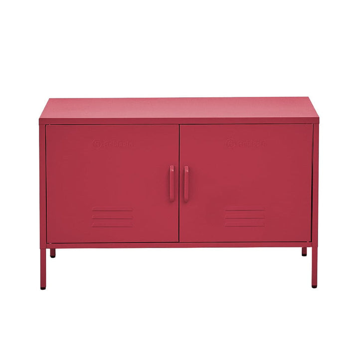 Buffet Sideboard Locker Metal Storage Cabinet - Base Pink