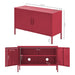 Buffet Sideboard Locker Metal Storage Cabinet - Base Pink