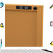 Buffet Sideboard Locker Metal Storage Cabinet - Base Yellow