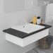 Built-in Basin 42x39x18 Cm Ceramic White Oapblb