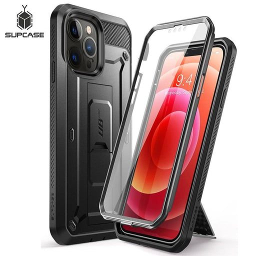 Built - in Screen Protector & Kickstand Rugged Cover