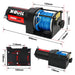 X-bull 12v Electric Winch 3000lb Atv Boat Trailer Synthetic