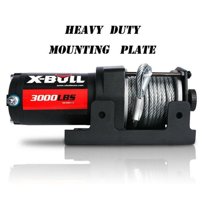 X-bull Electric Winch 3000lbs 1360kg Wireless 12v Steel