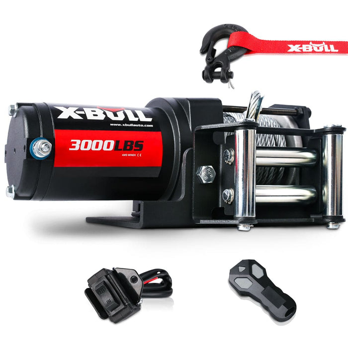 X-bull Electric Winch 3000lbs 1360kg Wireless 12v Steel