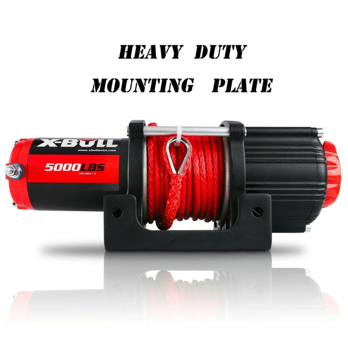 X-bull Electric Winch 5000lbs 12v 15.2m Synthetic Rope