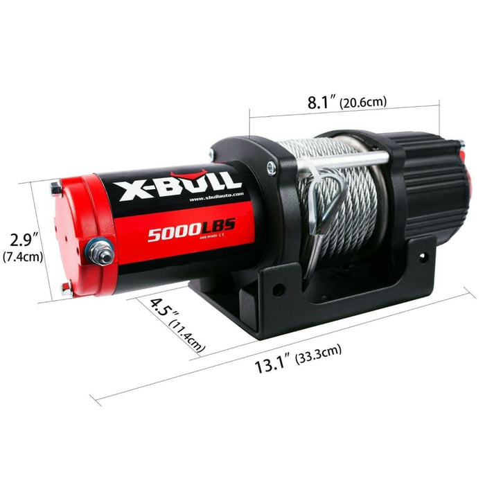 X-bull Electric Winch 12v 5000lbs Wireless 15.2m Steel