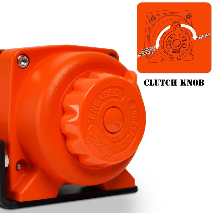 X-bull Electric Winch 12v Synthetic Rope 4500lbs Wireless